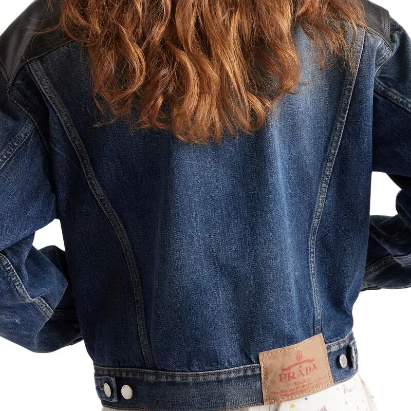 PRADA SS25 Jackets & Coats Women's Marine Blue-5