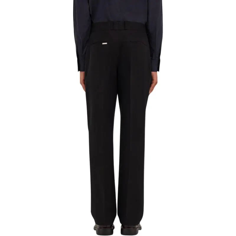 Ferragamo Logo tag Cotton Straight leg Trousers-3