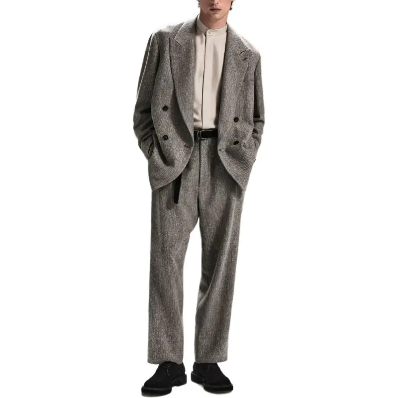 GIORGIO ARMANI Heritage Line Double breasted Jacket In A Wool And Viscose Blend-2