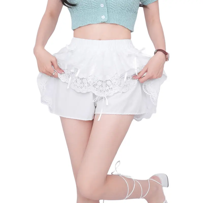GOSO Casual Short Skirts Women's White-1