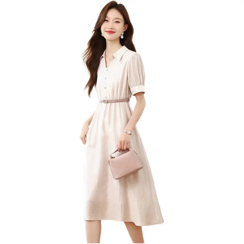 Mu Xiao Xin Short Sleeved Dress Women's-4