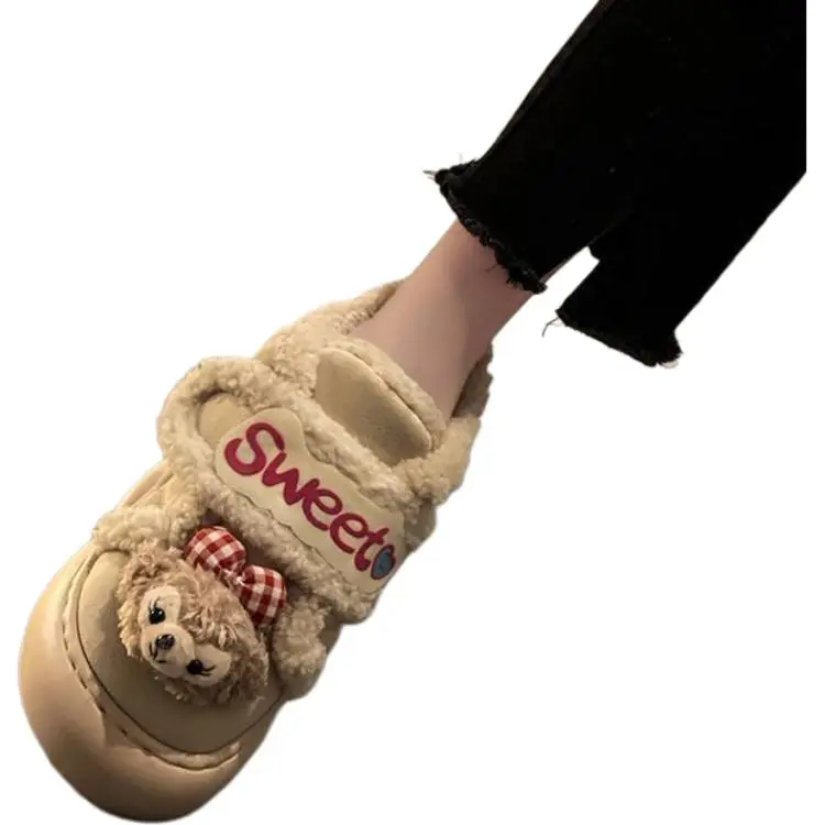 ALPLUME Home Slippers Brown Pink-8