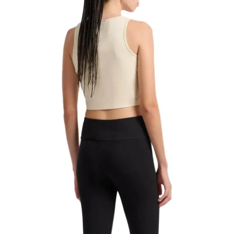 EMPORIO ARMANI EA7 Tank Top Women's Almond Milk White-2