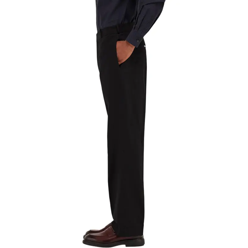 Ferragamo Logo tag Cotton Straight leg Trousers-4