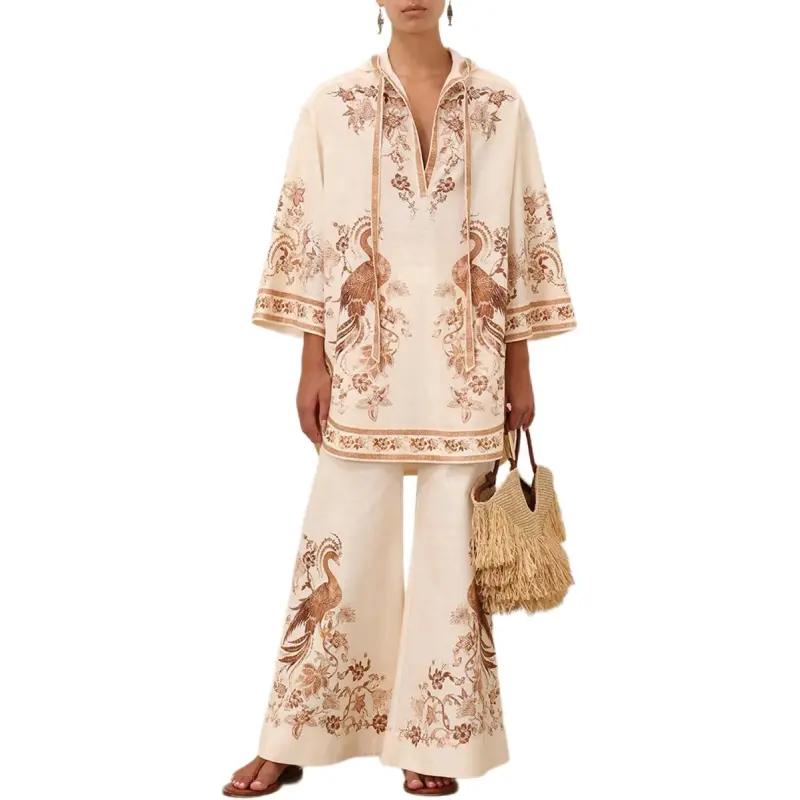 Zimmermann Embroidered Trousers-1
