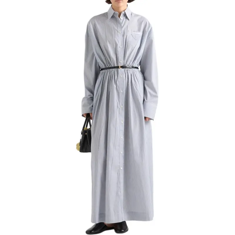 PRADA Striped Poplin Dress-1