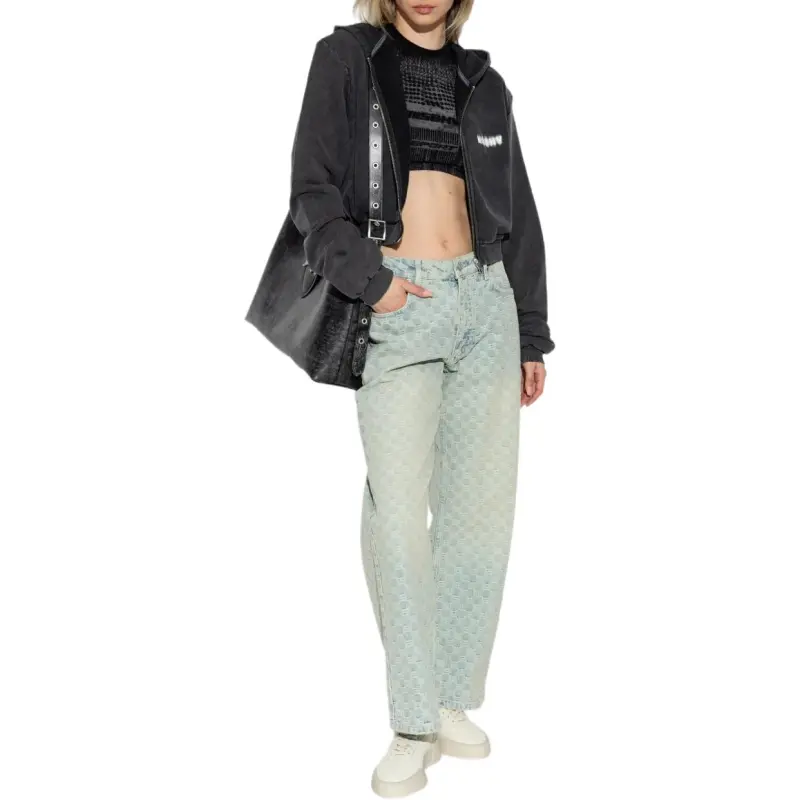 Misbhv Activewear Printed Jersey Cropped T Shirt-1