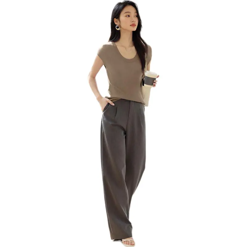 XWI Knitwear Women's Milk Coffee-1