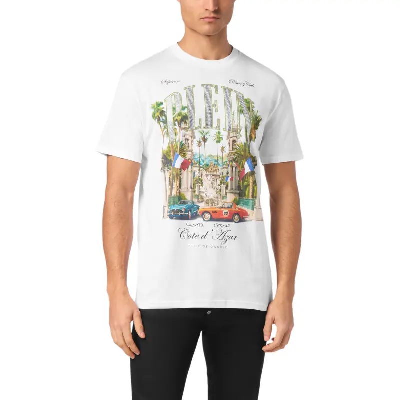 PHILIPP PLEIN Club De Course print T shirt-1