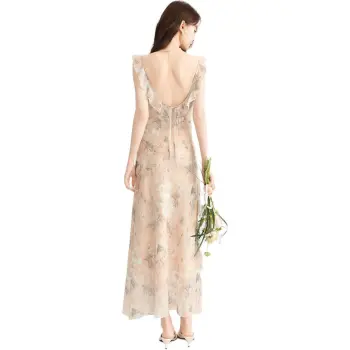MADALLO Sleeveless Dress Women's Khaki
