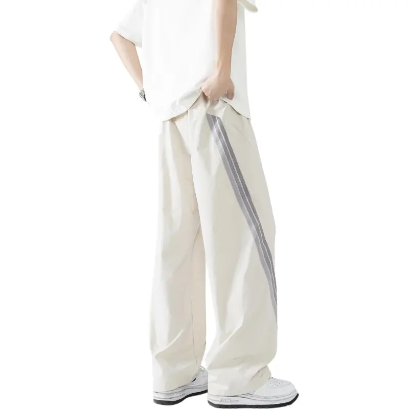 KAIPAINEN Casual Pants Unisex Beige Apricot-3