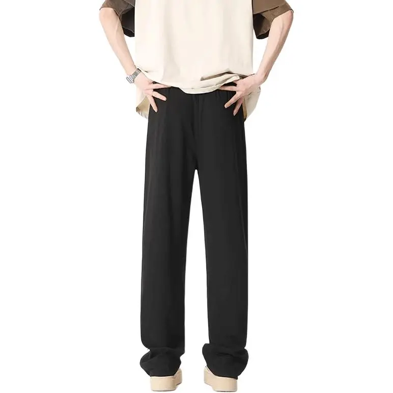 DARK HORSE Casual Pants Unisex Black Stripes-1