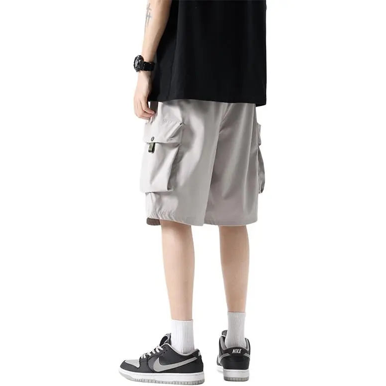 Genderless Trendy Brand 'Casual And Cool' Five Button Cargo Shorts Unisex-8