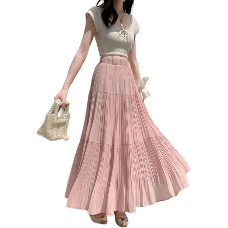 GOSO Chiffon Cake Pleated Skirt Women's-10