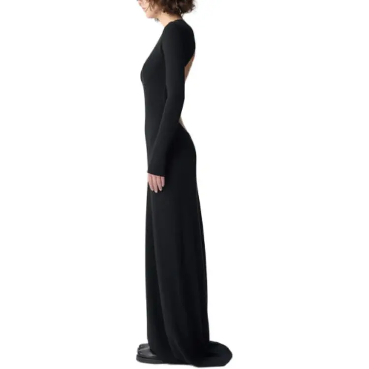 Ann Demeulemeester Long Sleeved Dress Women's Black-1