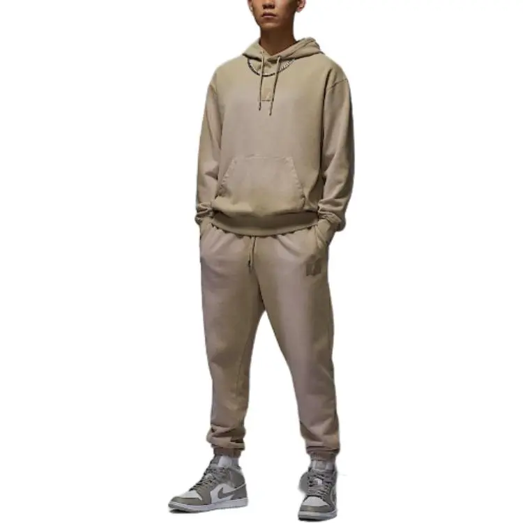 Jordan Flight Fleece FW24 Knitted Sports Pants Men's Desert Camouflage-2