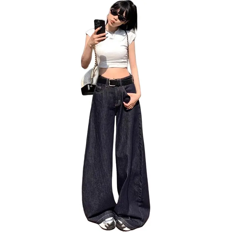 XIANSINIAO Jeans Women's Blue-2