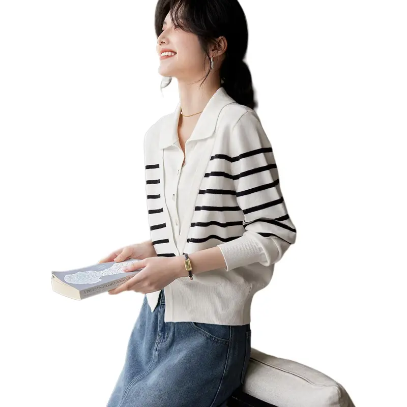 XWI Knitwear Women's Black White-2