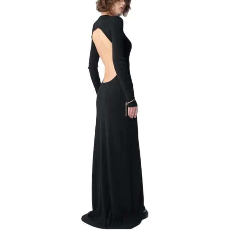 Ann Demeulemeester Long Sleeved Dress Women's Black-3