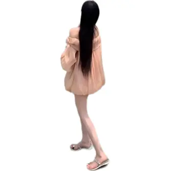The Temptation Of The Muse Long Sleeved Dress Women's Pink