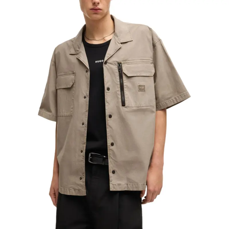 HUGO BOSS Shirts Men Khaki-2