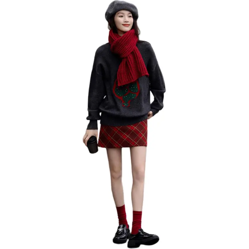 【dme】 Knitwear Women's Dark Heather Gray-3