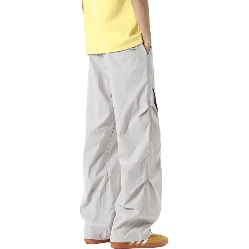 NOWSTIME Casual Pants Unisex Light Gray-1