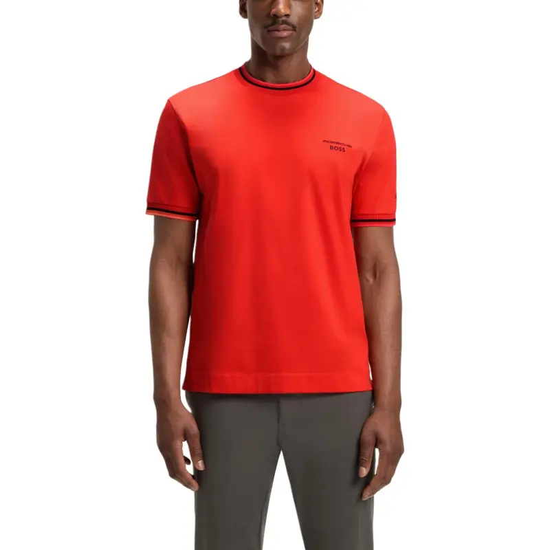 HUGO BOSS x Porsche T Shirt Men's Orange-2