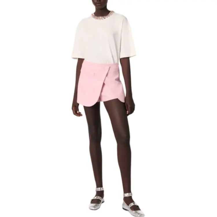 Maje Crystal neckline T shirt-4