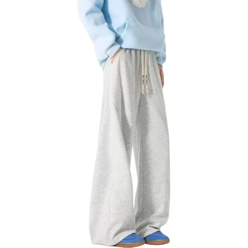 P8H9 Casual Pants Unisex Heather Gray-7