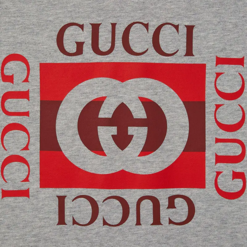 GUCCI FW25 Lido Collection Sweatshirt Men's Gray-2