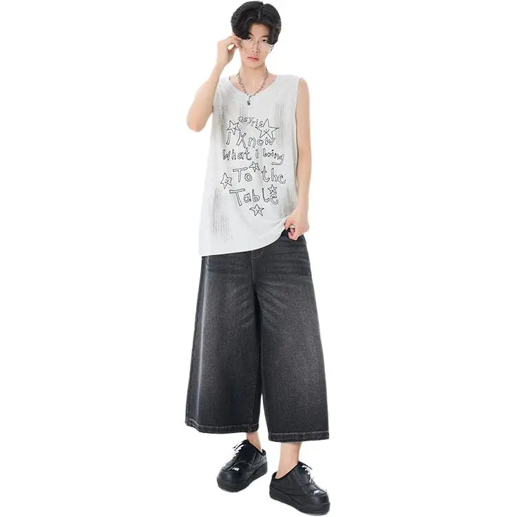 JASONWOOD Jeans Unisex Black Gray Color-4