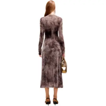 COCOON Long Sleeved Dress Women's Jacquard