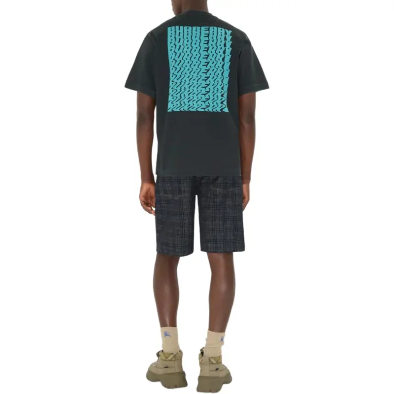 Burberry SS25 T Shirt Men's Black Blue-2