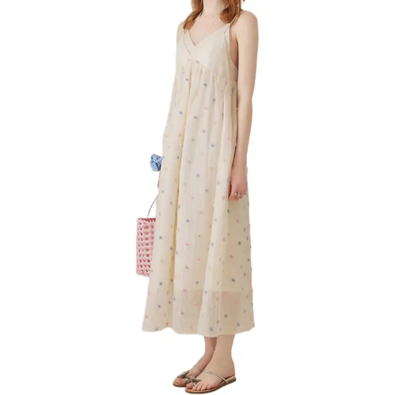 Mu Xiao Xin Slip Dress Women's Image Color-5