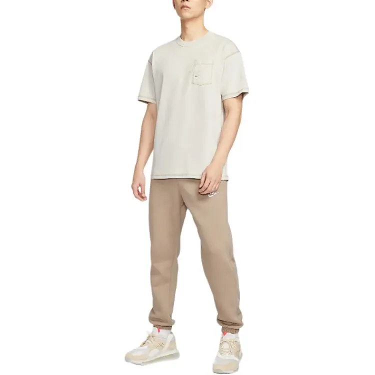 Nike Sportswear T Shirt Men's Light Bone-2