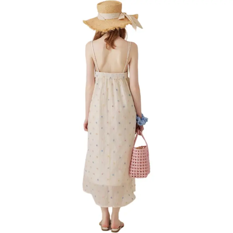 Mu Xiao Xin Slip Dress Women's Image Color-1