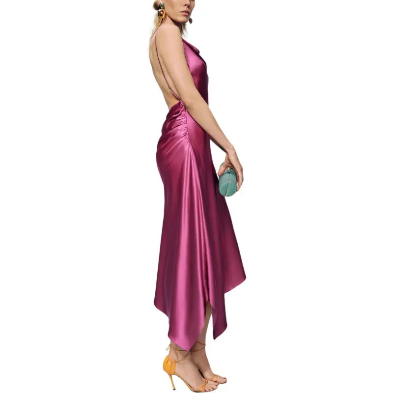REFORMATION Scotia Silk Dress Sleeveless Dress Women's-1