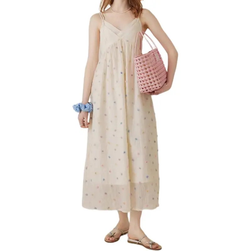 Mu Xiao Xin Slip Dress Women's Image Color-4