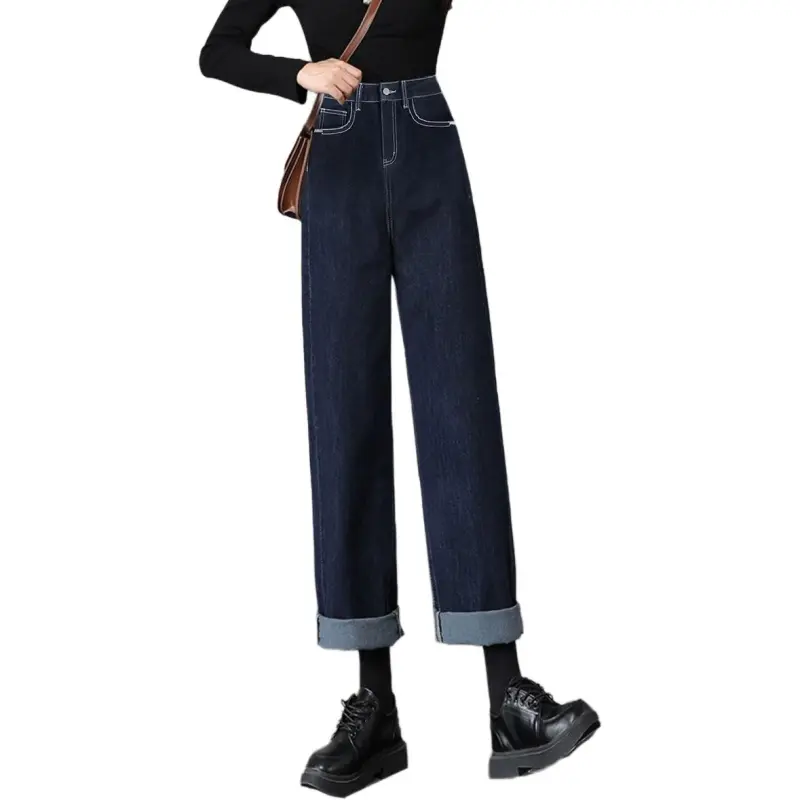 Weixi Jeans Women's Dark Blue-1