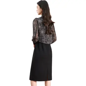 Mylan Long Sleeved Dress Women's Black