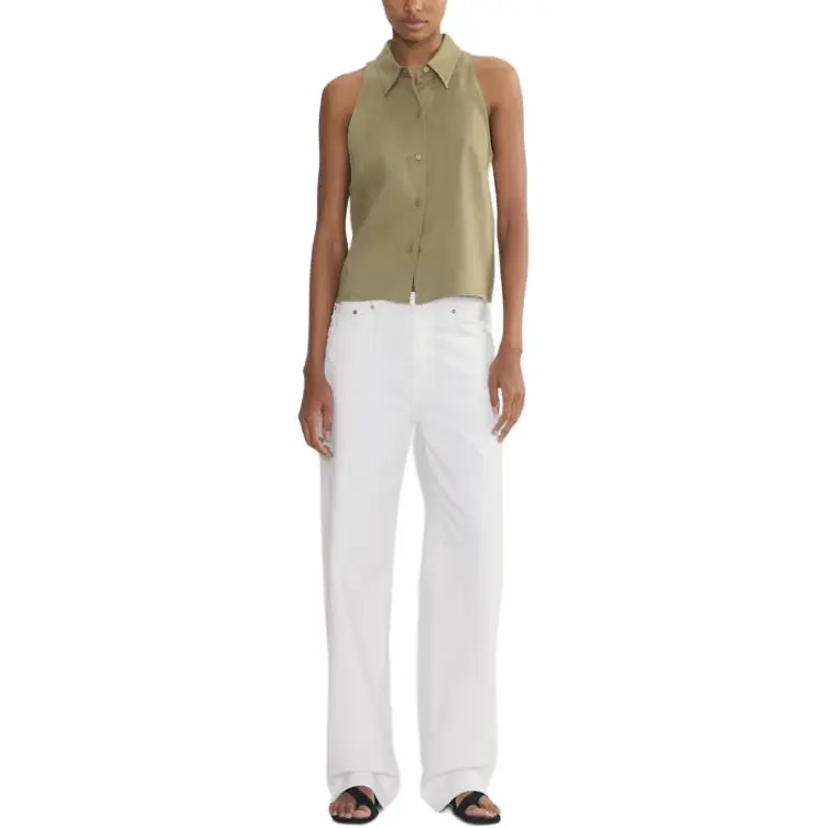 ARITZIA SS25 Babaton Protocol Linen Top Shirt Women's-2