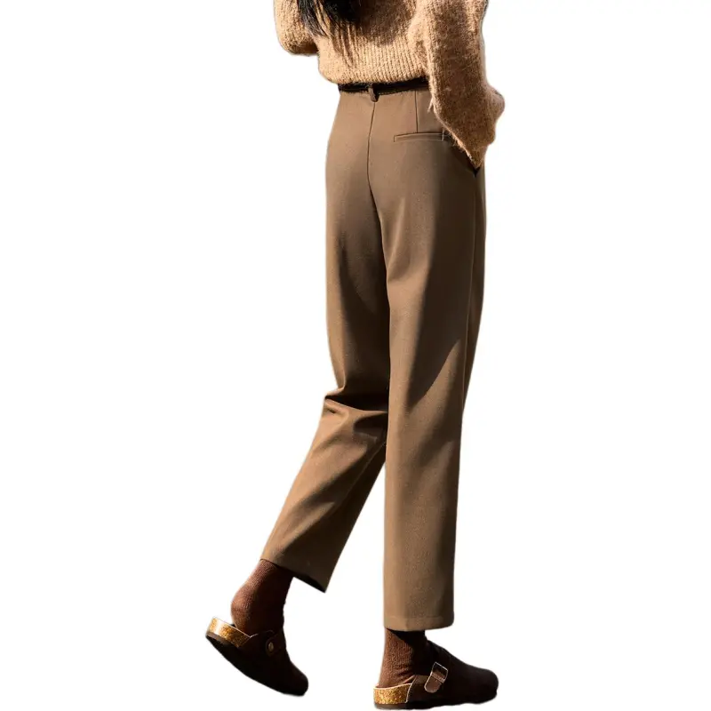Mo Han Yi Mei Casual Pants Women's Khaki Green-5