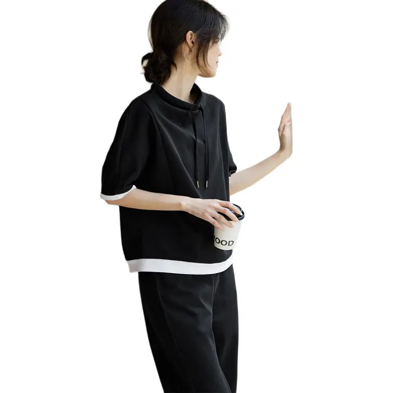 XWI Sweatshirt Set Women's Black-3