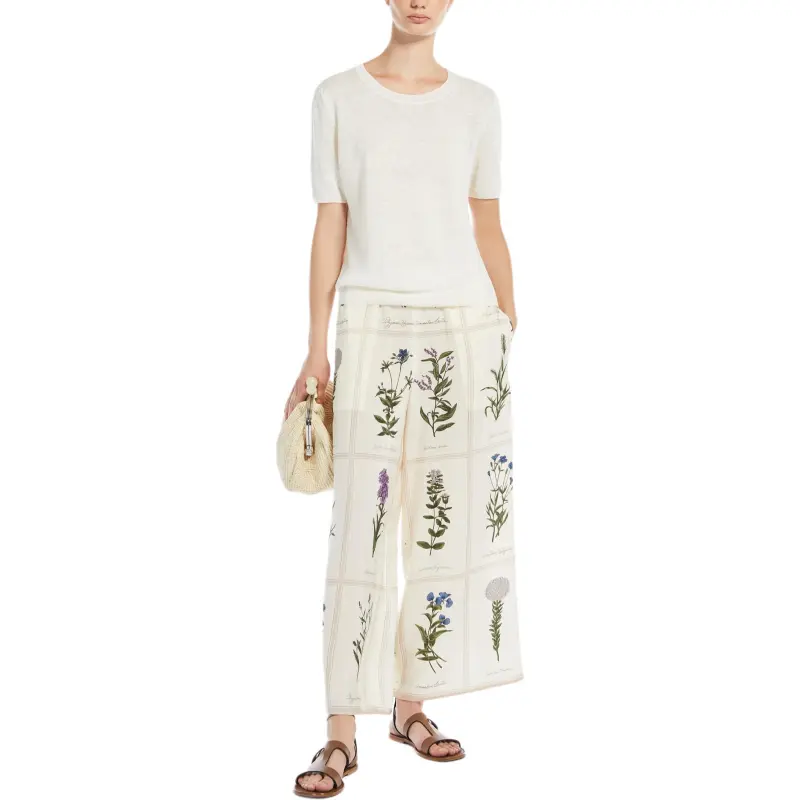 Weekend Max Mara Lory Floral print Wide leg Trousers-3