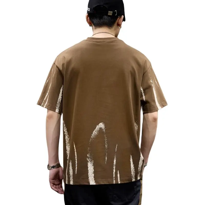 BUYDAUL T Shirts Men Coffee-3