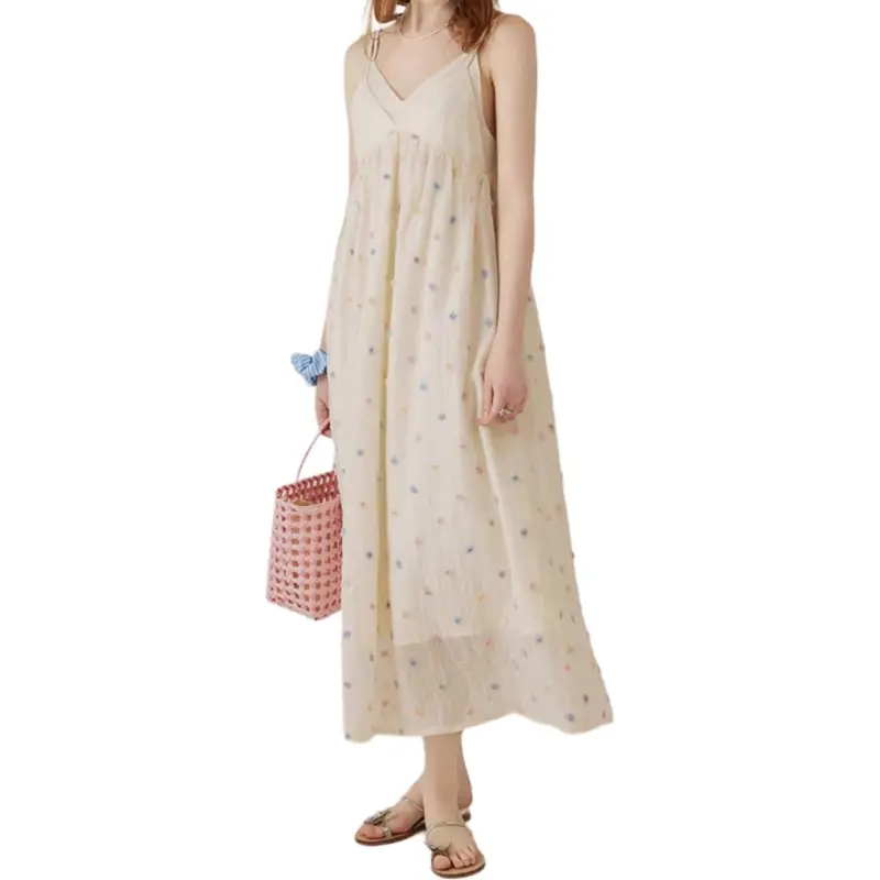 Mu Xiao Xin Slip Dress Women's Image Color-3
