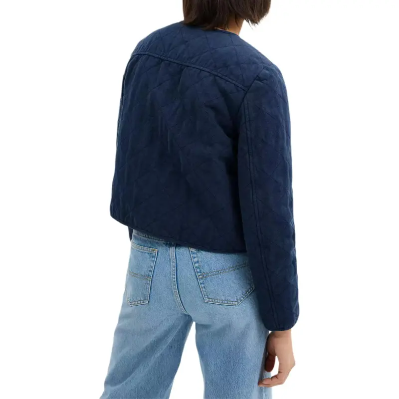 COACH SS25 Puffer Jacket Women's Navy Blue-2
