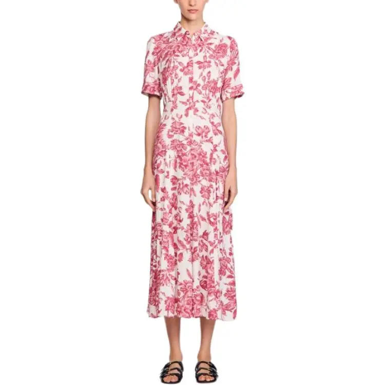 Sandro Floral print Midi Dress-1