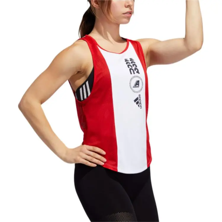 Adidas Moto Climacool Sport Vests Women's White/Scarlet-4